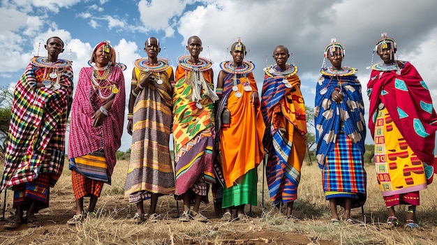 Photo explore the vibrant culture and traditions of the maasai