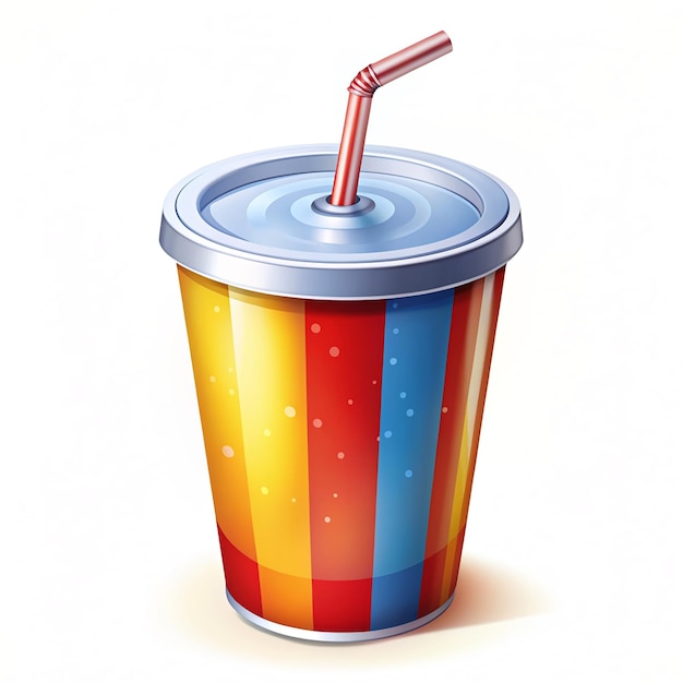 Explore a vibrant soda icon from the fast food collection