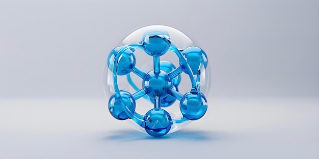 Exploring the Atomic Structure of Cobalt Through a Detailed 3D Model Concept 3D modeling Atomic structure Cobalt Chemistry Scientific illustration