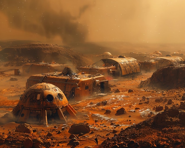 Exploring an isolated village on Mars