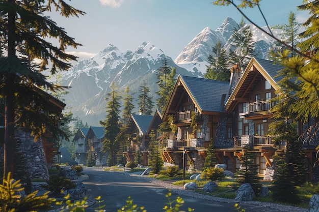 Exploring a summer mountain resort