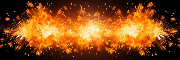 Explosion border isolated on transparent background