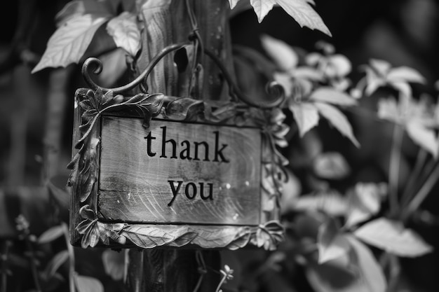 Expression of gratitude with a heartfelt thank you inscription