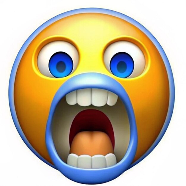 Photo expressive angry emoji