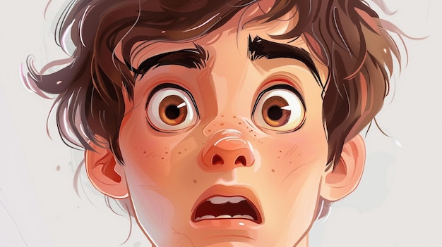 Expressive Cartoon Faces with Varied Emotions in Digital Art