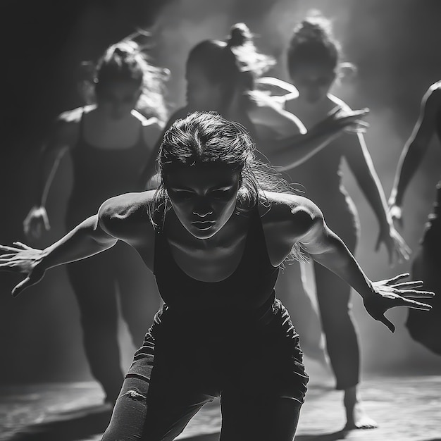 Photo expressive dance performance conveying deep emotional themes