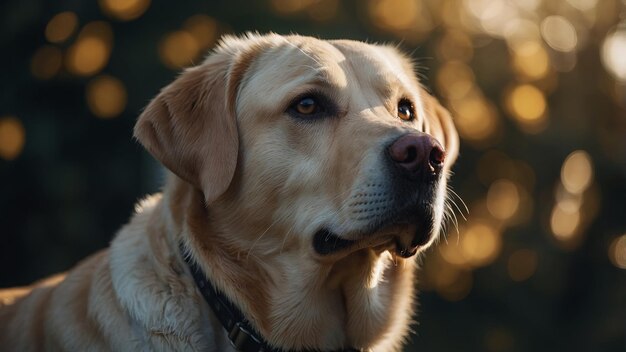 Photo expressive eyes of a labrador retriever closeup of a labrador retrievers face with soulful eyes capturing the essence of canine emotion and loyalty