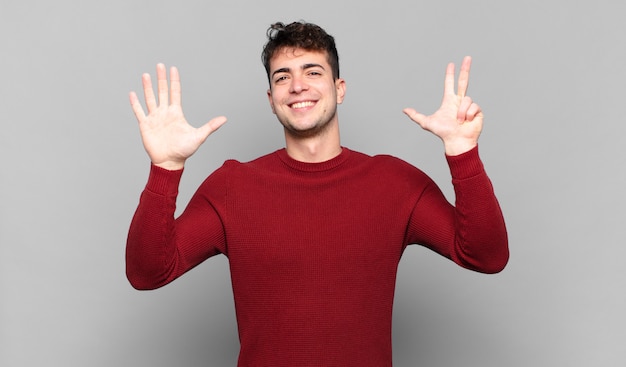 Expressive man posing in the studio