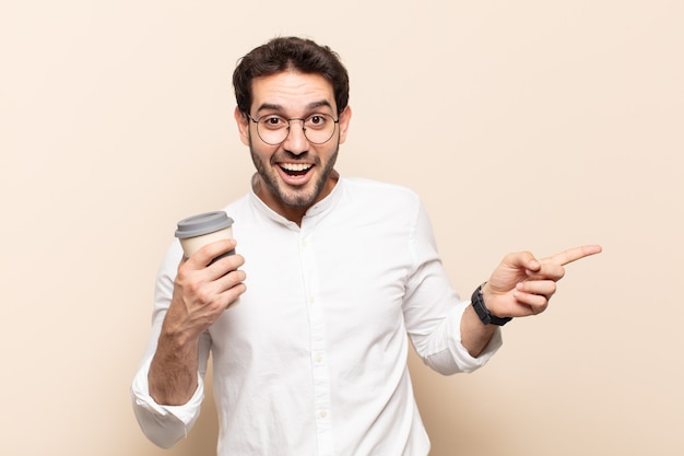 Expressive man posing in the studio