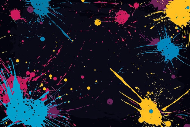 Expressive Paint Splatter Design Vibrant Brushstroke Texture