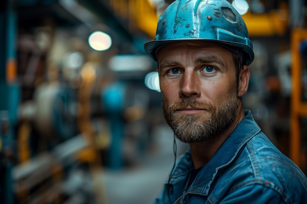 Expressive Worker in Disbelief Glances Sideways