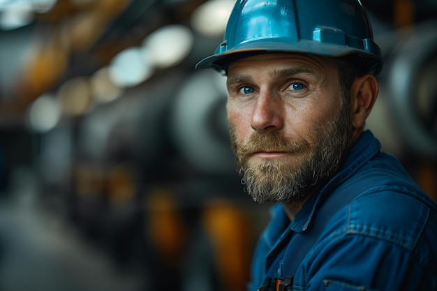 Expressive Worker in Disbelief Glances Sideways