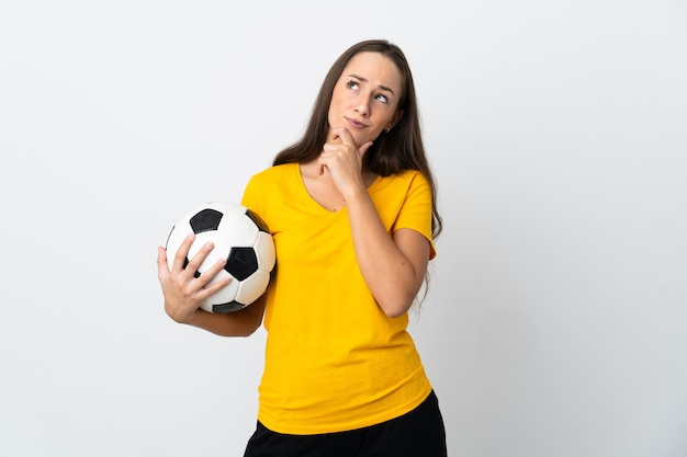 Expressive young woman posing