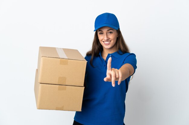 Expressive young woman posing