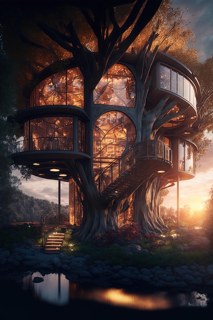 Exquisite Arboreal Haven Luxury Treehouse Complex