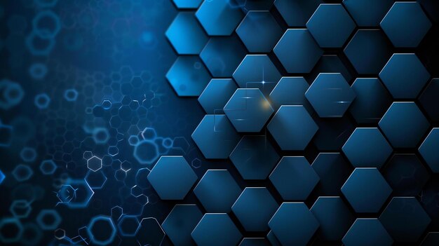 Exquisite Blue background with dark blue hexagon pattern illustration dark color backgrounds be