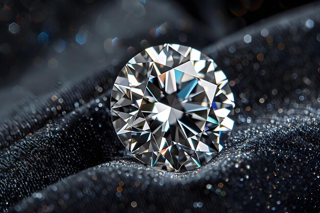 Photo exquisite brilliance perfectly cut diamond reflecting light and sophistication