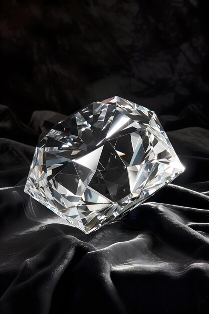 Photo exquisite brilliance perfectly cut diamond reflecting light and sophistication