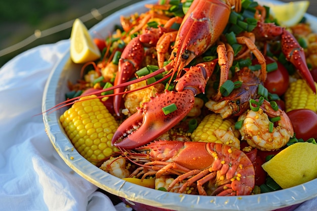 Exquisite Cajun Seafood Selection with Louisiana Flavor