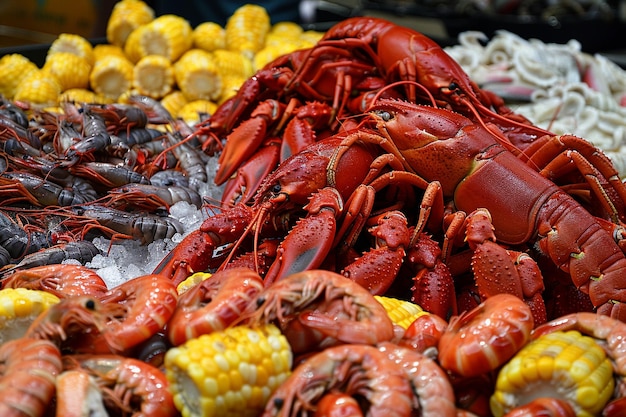 Exquisite Cajun Seafood Selection with Louisiana Flavor