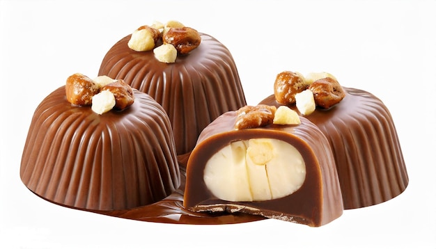 Exquisite Chocolate Candies Tempting Gourmet Delights ai image