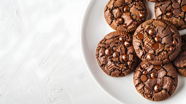 Exquisite Double Chocolate Ginger Cookies CloseUp