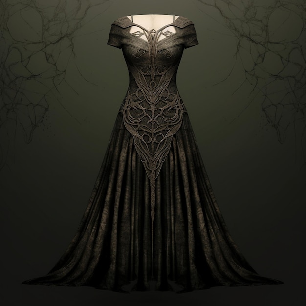 Exquisite elegance embodied in captivating photographs of women's lavish dresses