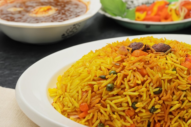 Exquisite Middle Eastern Rice Dish A Flavorful Blend of Spices and Aromas