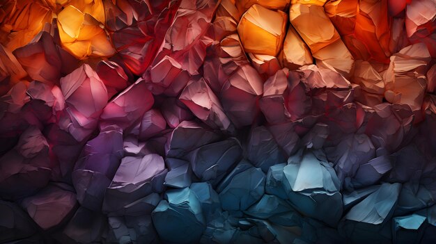 An exquisite pink crystal gemstones Background and copy space Generative AI