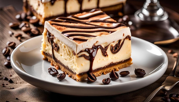 Exquisite Tiramisu Cheesecake Bars with Coffee Swirl