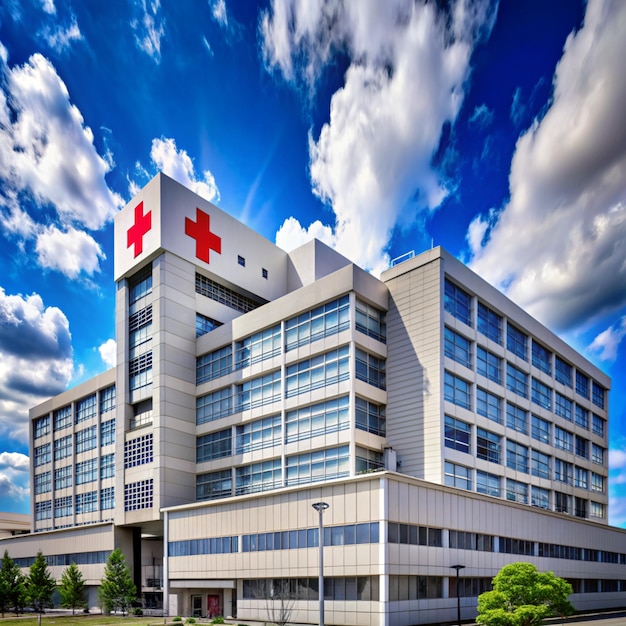 Exterior view of Japanese Red Cross Wakayama Medical Center