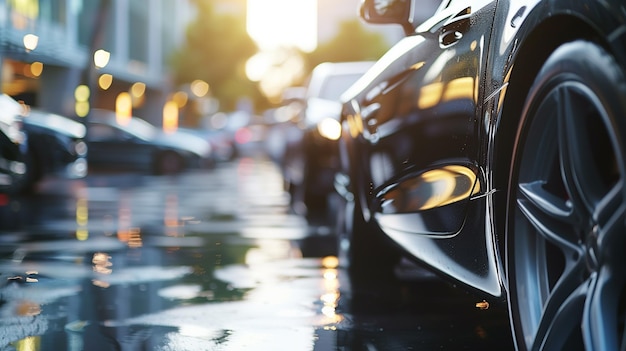 Exterior View of Used Car Parked in Outdoor Lot