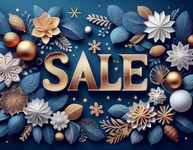 Photo extravagant black friday promotion with golden christmas discounts and holiday themes amazing deals