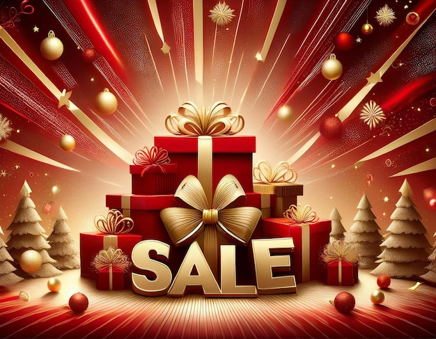 Photo extravagant black friday sale shopping delight christmas discounts on festive holiday gifts amazing