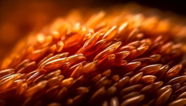 Extreme close up of vibrant gerbera daisy a beauty in nature generated by AI