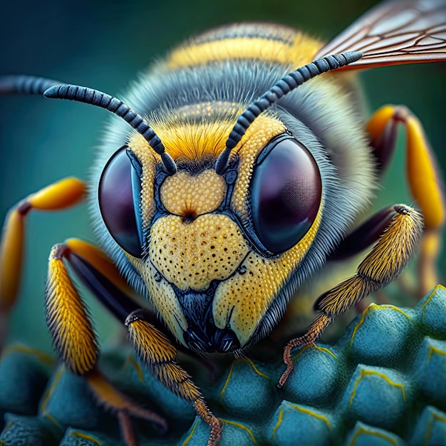 Extreme magnification - Solitaire Bee