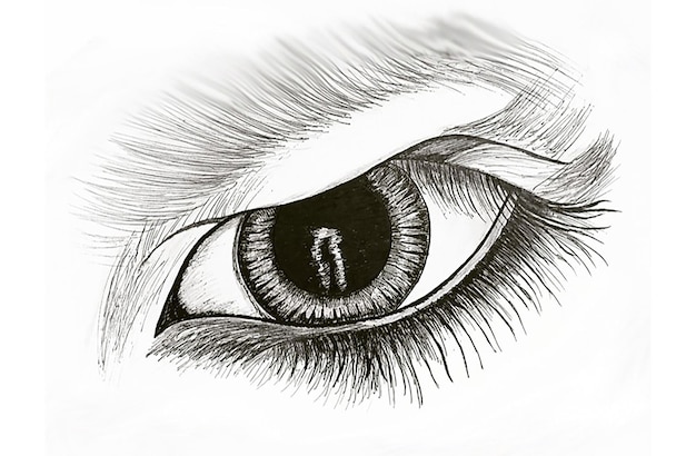 eye sketches and eye illustrations or eye paintings