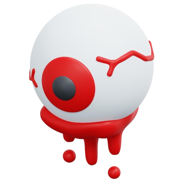 eyeball 3d render icon illustration