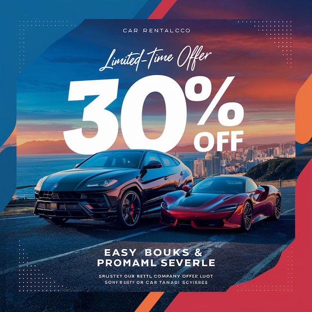 EyeCatching Car Rental Flyer for Business And Travel