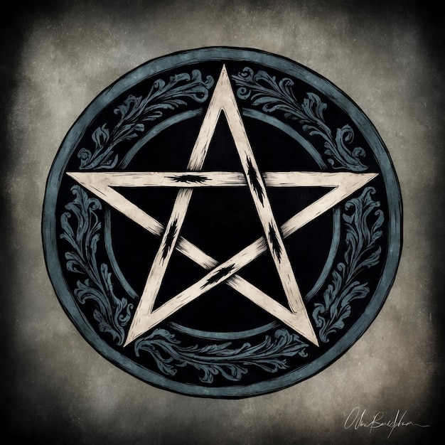 Photo eyecatching pentagram images for creative use