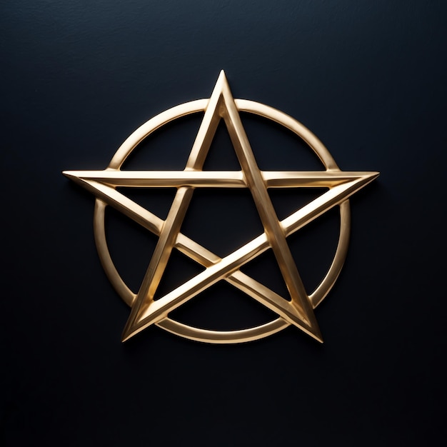 Photo eyecatching pentagram images for creative use