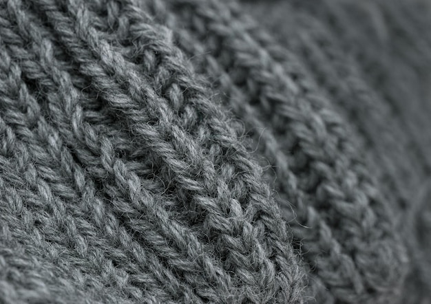 Fabric knitting from wool