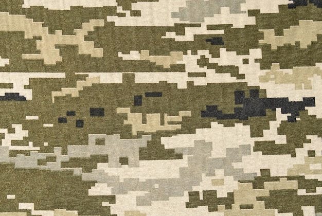 Fabric of pixel camouflage Backgrounds and textures