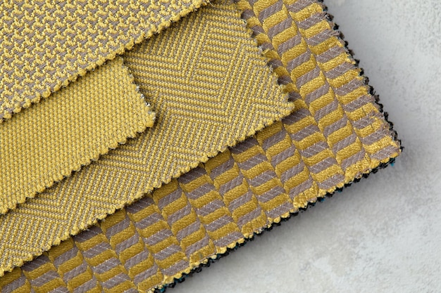 Fabric samples in mustard colors textured fabric texture for your design