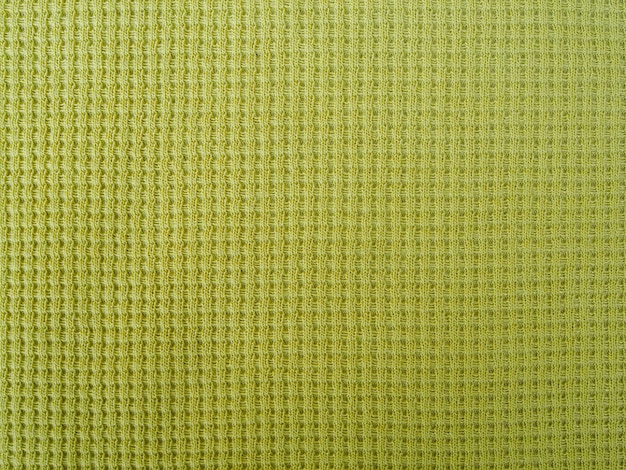 Fabric texture of natural cotton wool silk or linen textile material Green fabric background