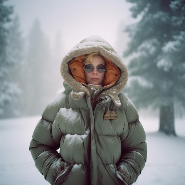 Fabulous Lady Wearing Mega Puffy Oversized Balenciaga Jacket