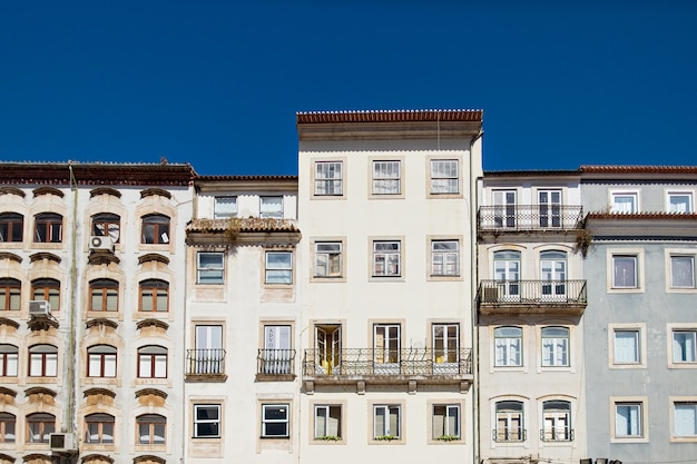 Facade of the building in Portugal