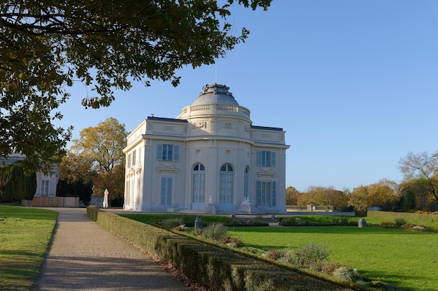 The facade of the castle in the Bagatelle park This small castle was built in 1777 in neopalladian styleParis