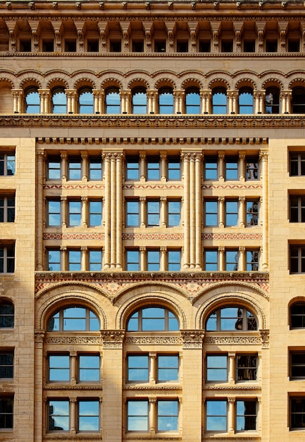 Facade of a gothic building in Boston