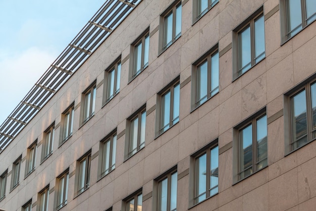 Facade of a modern office building